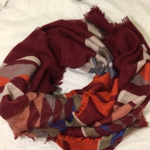 Tribal blanket scarf